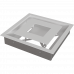 Камінна решітка Kratki WIND біла 22x22