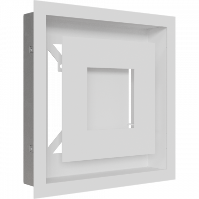 Камінна решітка Kratki WIND біла 22x22