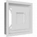 Камінна решітка Kratki WIND біла 22x22