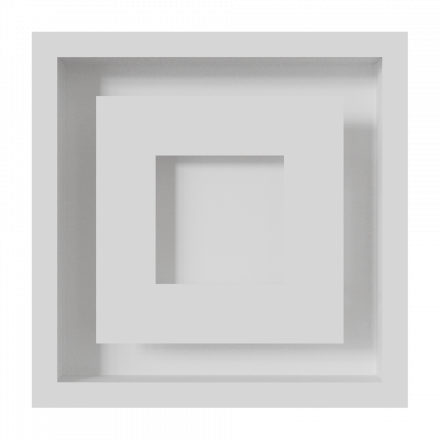 Камінна решітка Kratki WIND біла 22x22