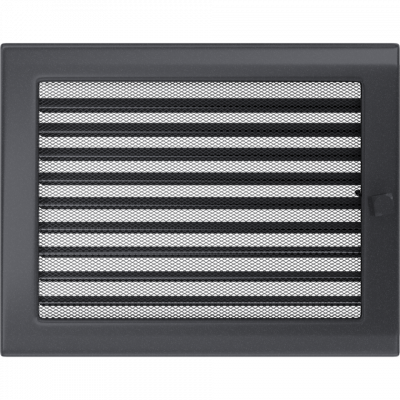 Каминная решетка Kratki графитовая с жалюзи 22x30