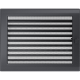 Каминная решетка Kratki графитовая с жалюзи 22x30