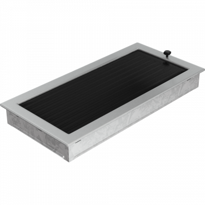 Каминная решетка Kratki шлифованная с жалюзи 22x45