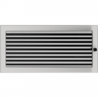 Камінна решітка Kratki шліфована з жалюзями 22x45