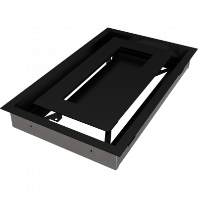Камінна решітка Kratki WIND чорна 22x37