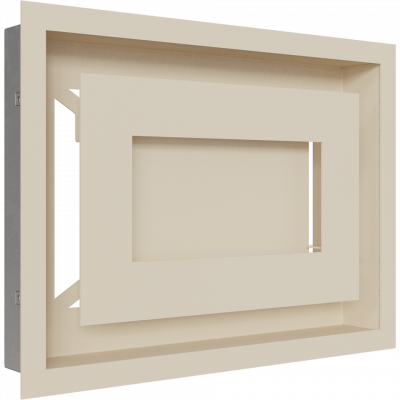 Каминная решетка Kratki WIND кремовая 22x30