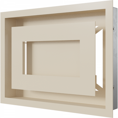 Каминная решетка Kratki WIND кремовая 22x30