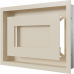 Каминная решетка Kratki WIND кремовая 22x30