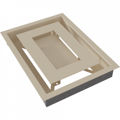 Каминная решетка Kratki WIND кремовая 22x30
