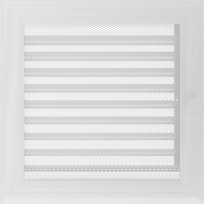 Камінна решітка Kratki Oskar біла з жалюзями 22x22