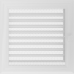 Камінна решітка Kratki Oskar біла з жалюзями 22x22