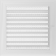 Камінна решітка Kratki Oskar біла з жалюзями 22x22