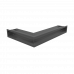 Каминная решетка Kratki LUFT SF угловая правая графитовая 40x60x9
