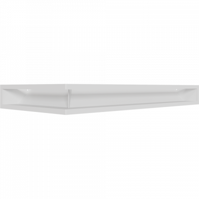 Каминная решетка Kratki LUFT угловой правый белый 40x80x9