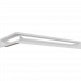 Каминная решетка Kratki LUFT угловой правый белый 40x80x9
