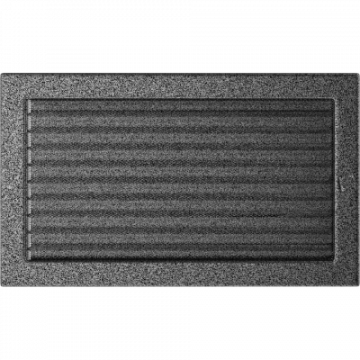 Каминная решетка Kratki черно-серебряная с жалюзи 22x37