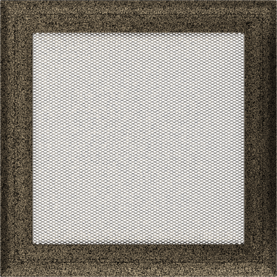 Каминная решетка Kratki Oskar черно-золотая 22x22