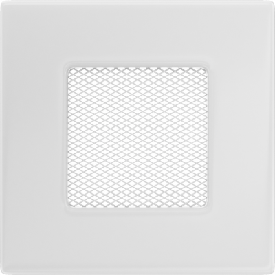 Камінна решітка Kratki біла 11x11