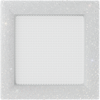 Камінна решітка Kratki Venus з кристалами Swarovski біла 17x17