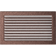 Каминная решетка Kratki медная с жалюзи 22x37