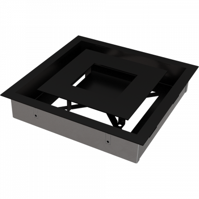 Каминная решетка Kratki WIND черная 22x22