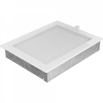 Каминная решетка Kratki белая с жалюзи 22x30