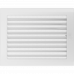 Каминная решетка Kratki белая с жалюзи 22x30