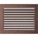 Камінна решітка Kratki мідна з жалюзями 22x30