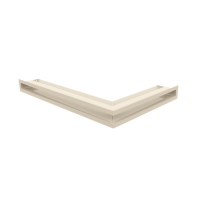 Каминная решетка Kratki LUFT угловая левая кремовая 60x40x6