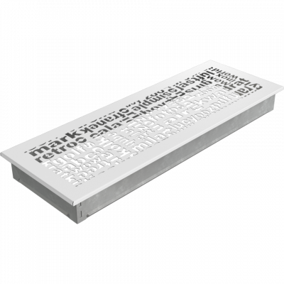 Камінна решітка Kratki ABC біла 17x49