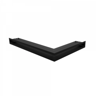 Каминная решетка Kratki LUFT SF угловая левая черная 60x40x6