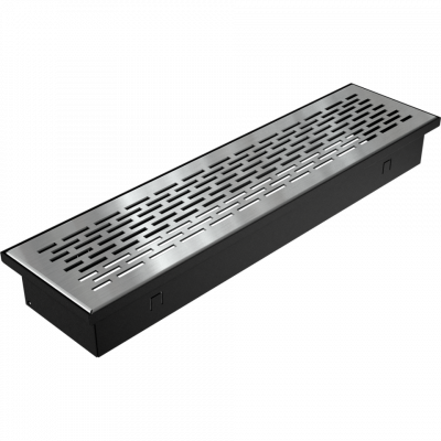 Камінна решітка Kratki FLOOR шліфована 9x40