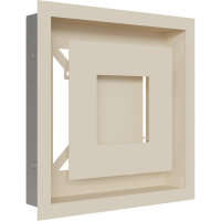 Каминная решетка Kratki WIND кремовая 22x22