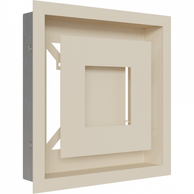 Каминная решетка Kratki WIND кремовая 22x22