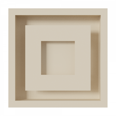 Каминная решетка Kratki WIND кремовая 22x22