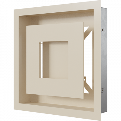 Каминная решетка Kratki WIND кремовая 22x22