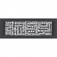 Каминная решетка Kratki ABC графитовая 17x49