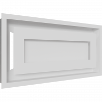 Камінна решітка Kratki WIND біла 22x45