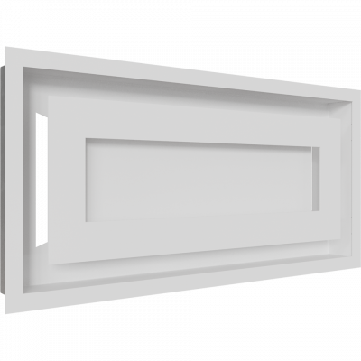Камінна решітка Kratki WIND біла 22x45