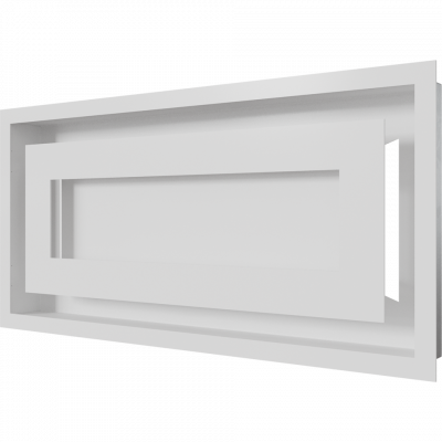 Камінна решітка Kratki WIND біла 22x45