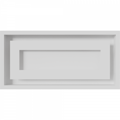 Камінна решітка Kratki WIND біла 22x45
