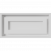 Камінна решітка Kratki WIND біла 22x45