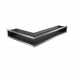 Каминная решетка Kratki LUFT угловая правая шлифованная 40x60x9