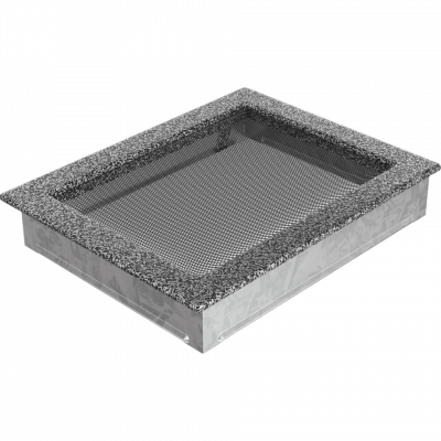 Каминная решетка Kratki черно-серебряная 22x30