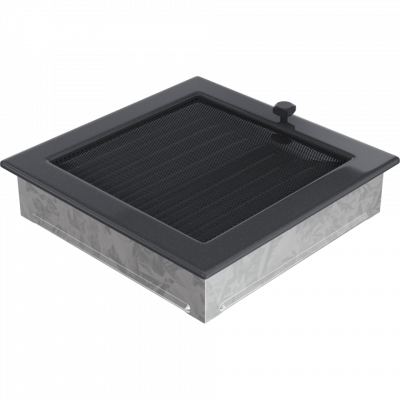 Каминная решетка Kratki графитовая с жалюзи 22x22
