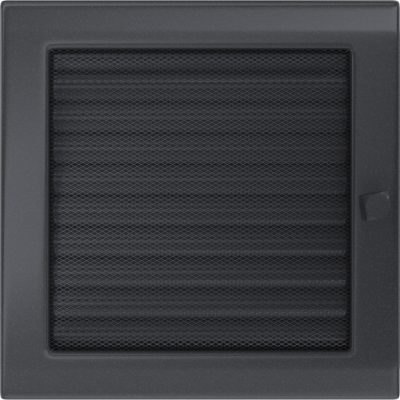 Каминная решетка Kratki графитовая с жалюзи 22x22