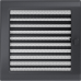 Каминная решетка Kratki графитовая с жалюзи 22x22