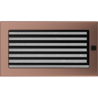 Камінна решітка Kratki мідь гальванічна з жалюзями 17x30