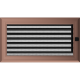 Камінна решітка Kratki Oskar мідна з жалюзями 17x30