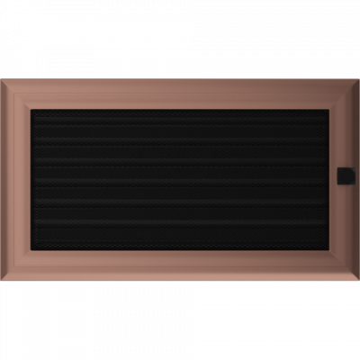 Камінна решітка Kratki Oskar мідна з жалюзями 17x30